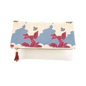 Rachel Pally Leather Trimmed Clutch Bag